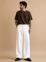 Men Straight Fit Korean Pants