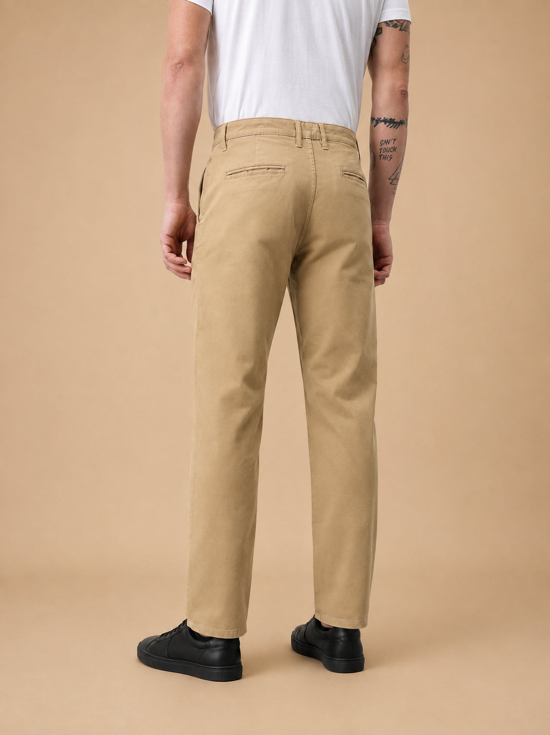 Men’s Solid Cotton Chino Trousers