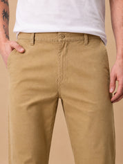 Men’s Solid Cotton Chino Trousers