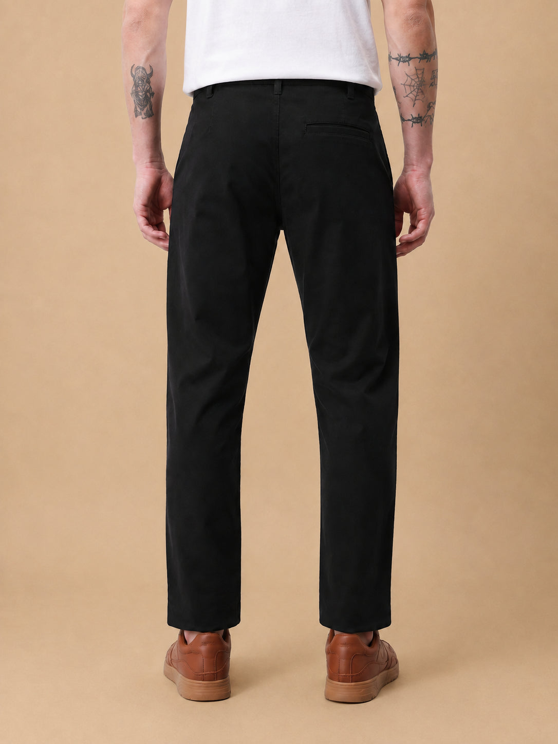 Men’s Solid Cotton Chino Trousers