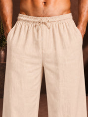 Men’s Relaxed Fit Linen Trousers