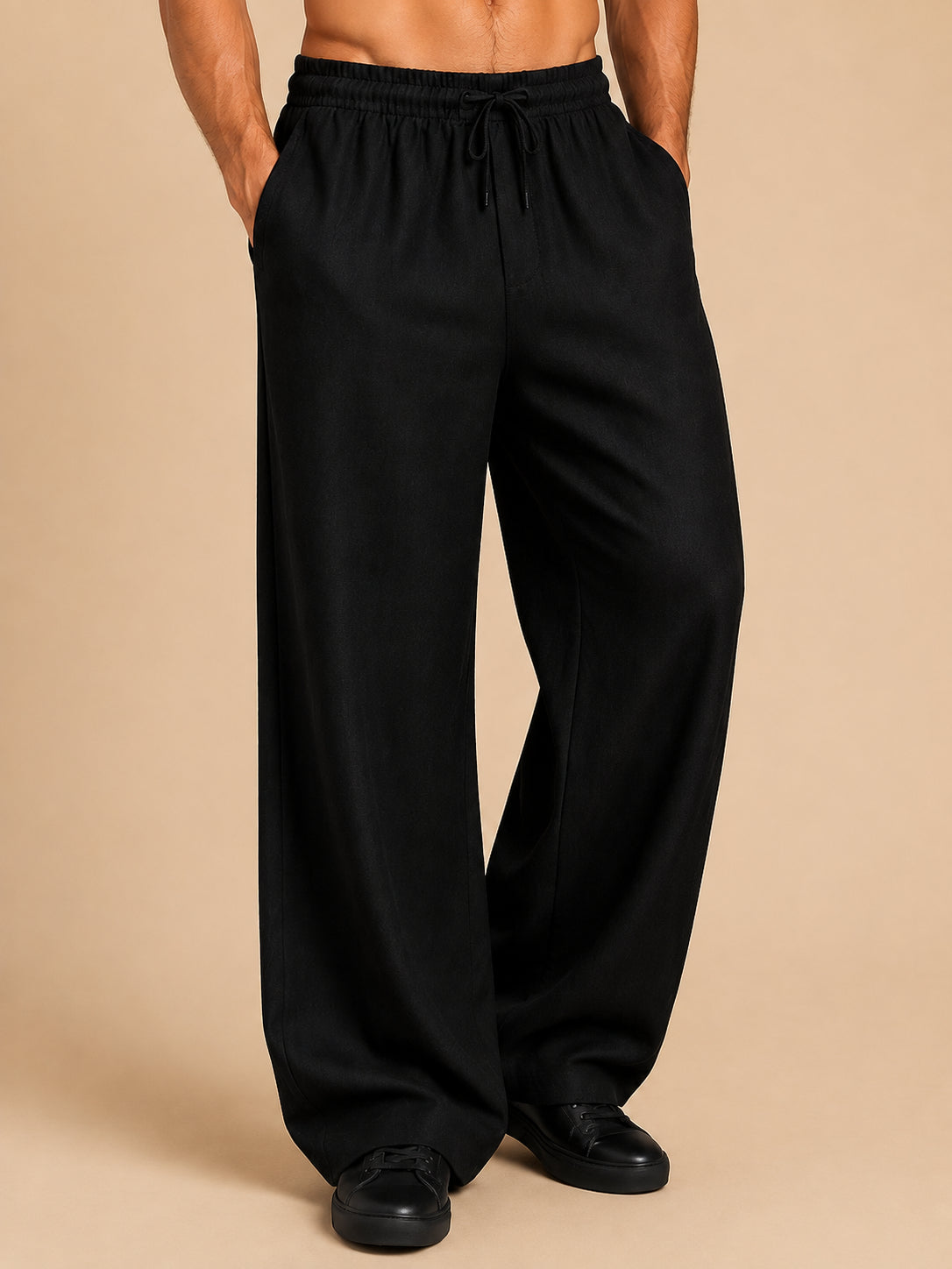 Men’s Relaxed Fit Linen Trousers