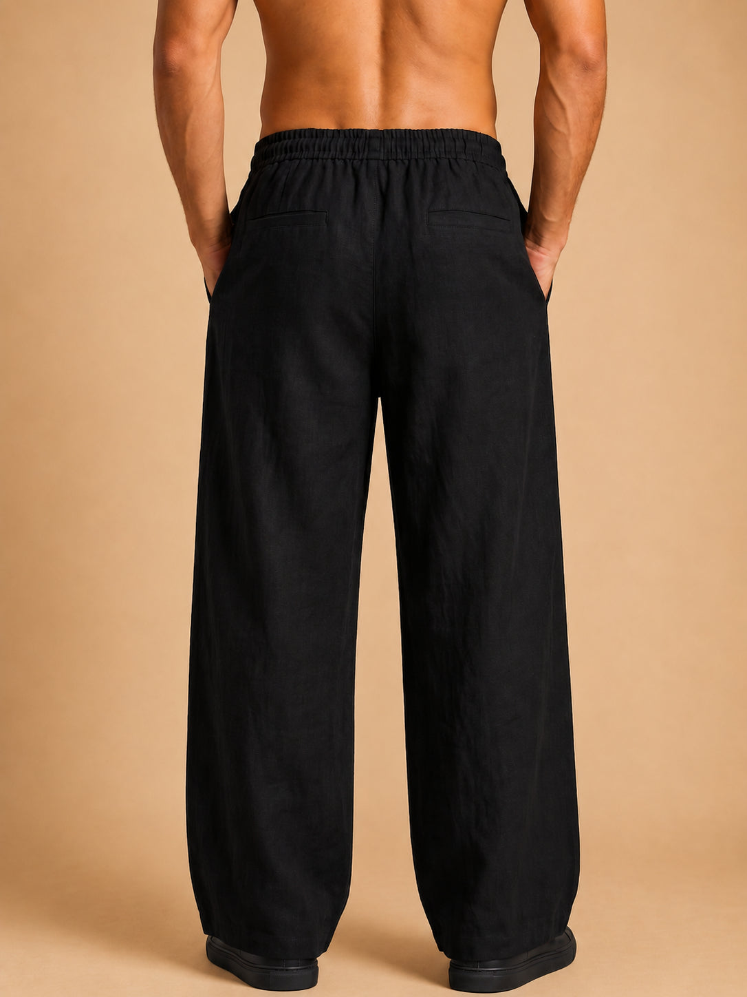 Men’s Relaxed Fit Linen Trousers