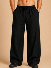 Men’s Relaxed Fit Linen Trousers