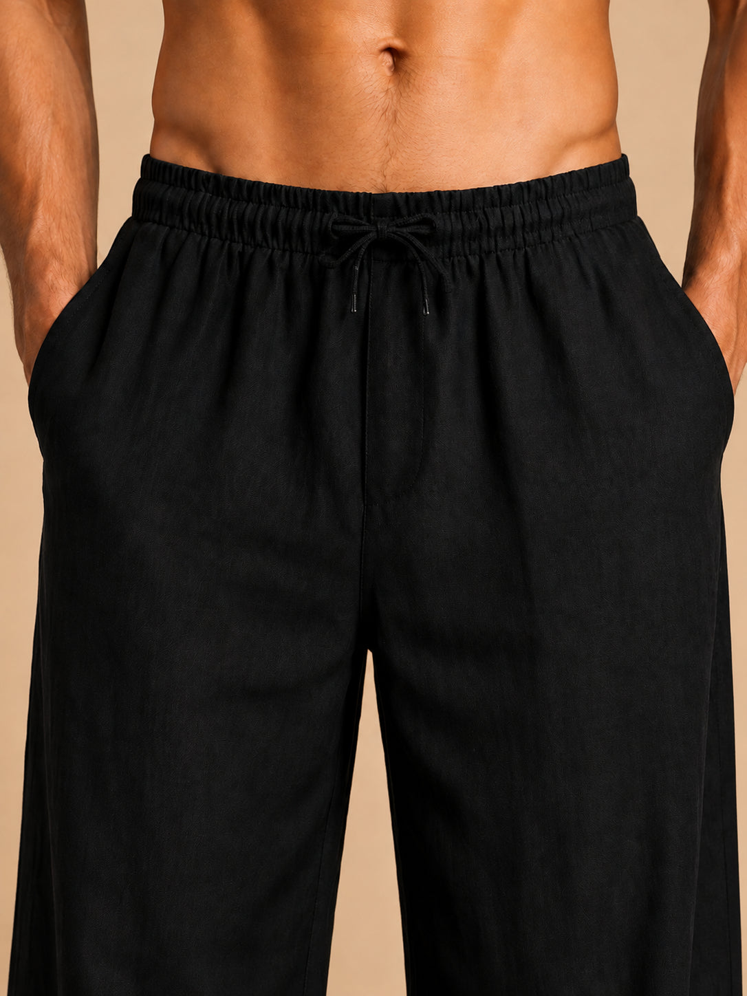 Men’s Relaxed Fit Linen Trousers
