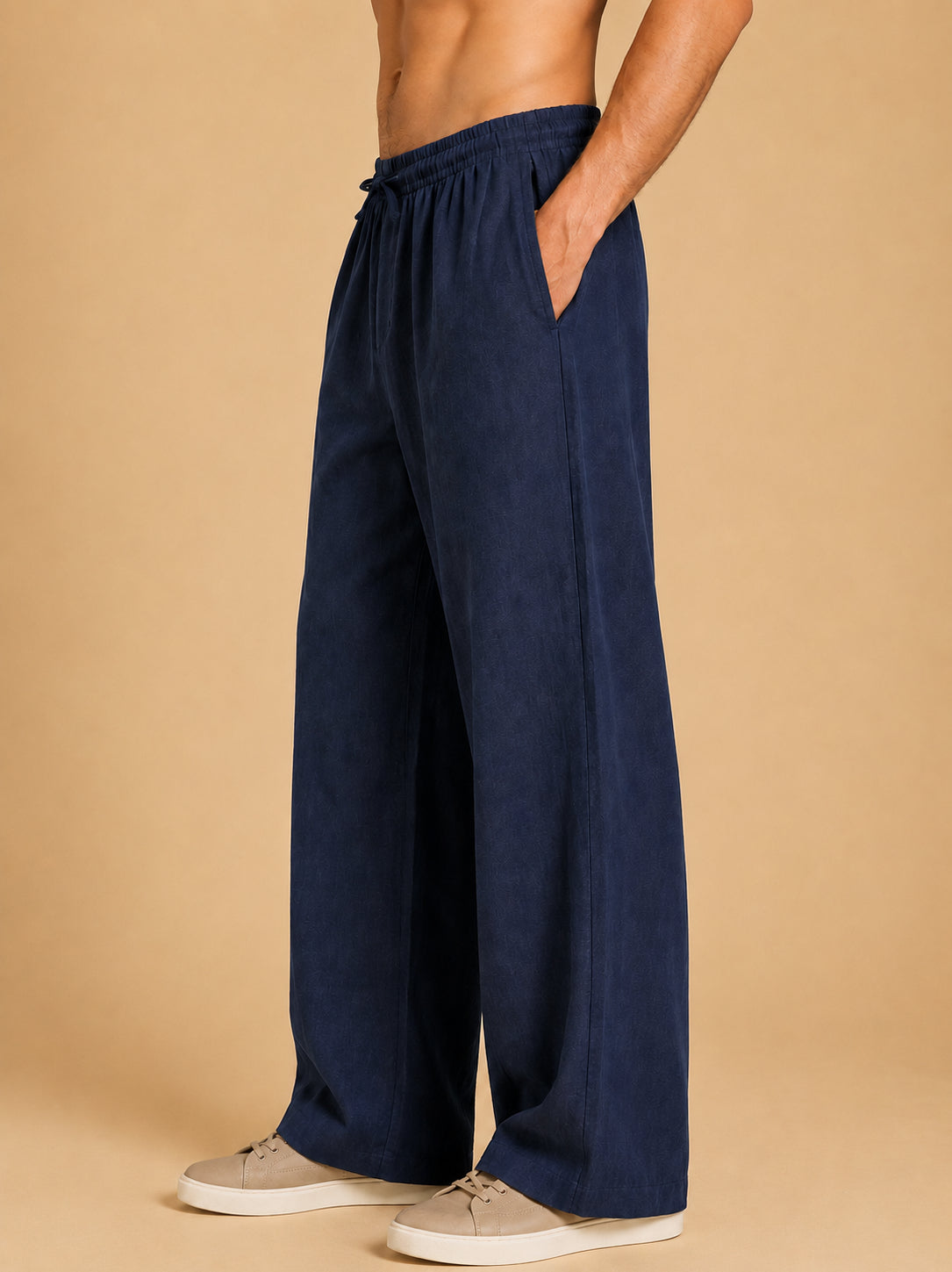 Men’s Relaxed Fit Linen Trousers
