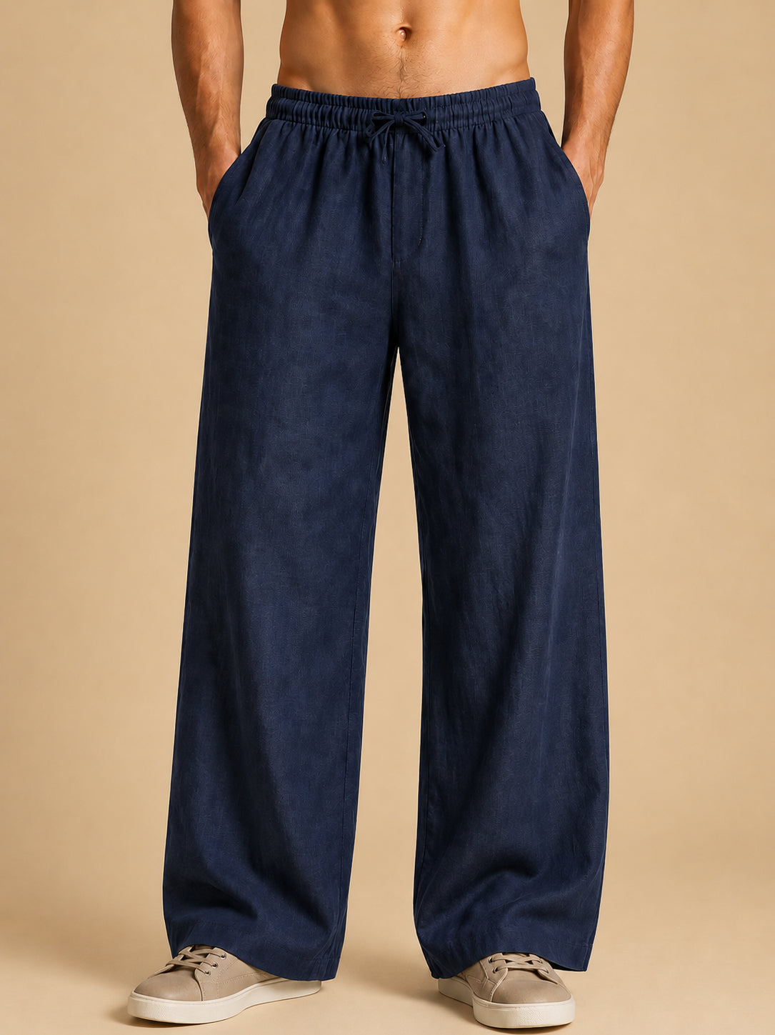 Men’s Relaxed Fit Linen Trousers
