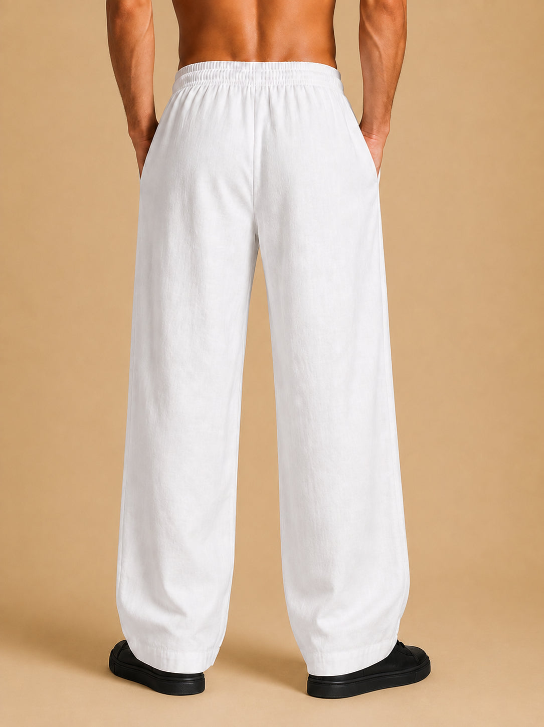 Men’s Relaxed Fit Linen Trousers