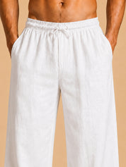 Men’s Relaxed Fit Linen Trousers