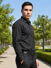 Cotton Solid Formal Shirt for Mens