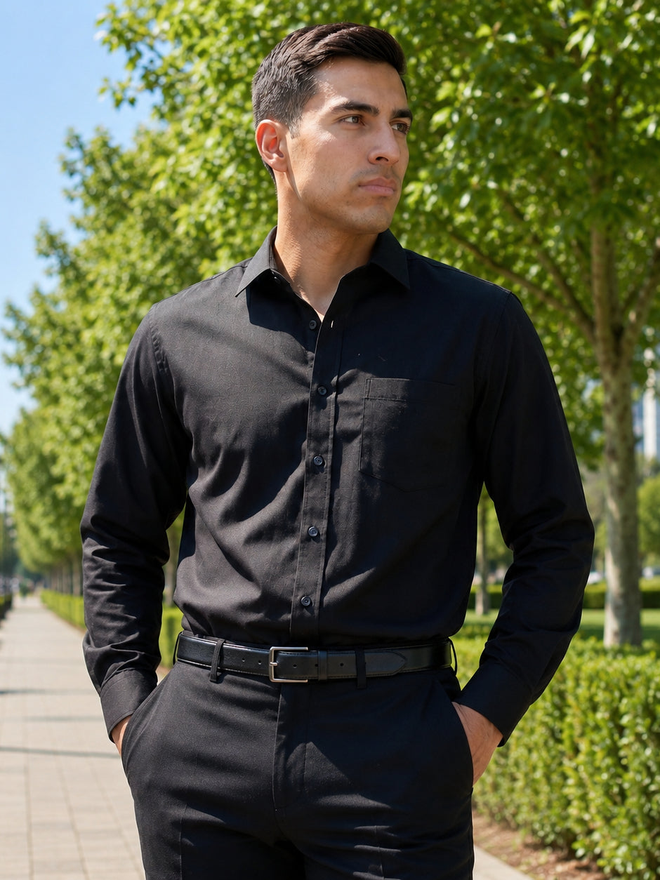 Cotton Solid Formal Shirt for Mens