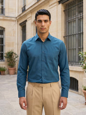 Men’s Classic Solid Formal Wear Shirt