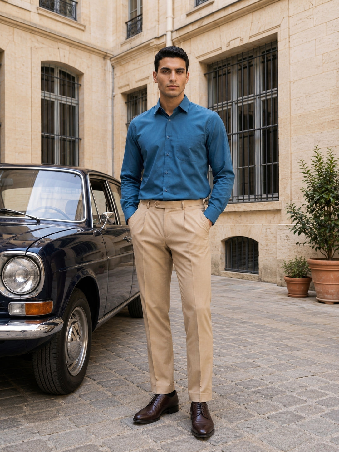 Men’s Classic Solid Formal Wear Shirt