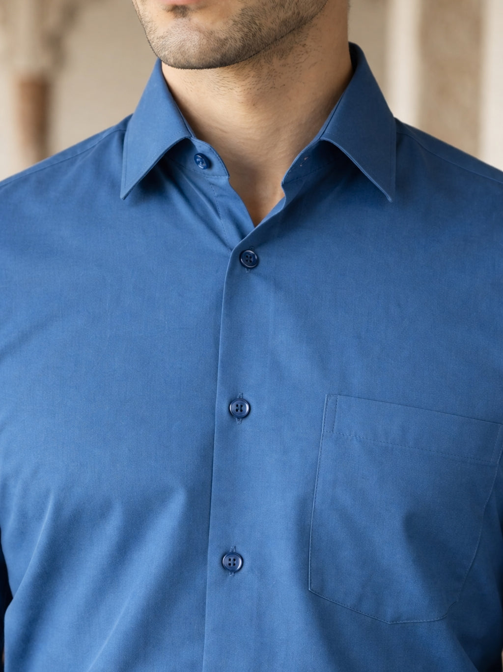 Men’s Classic Solid Formal Wear Shirt