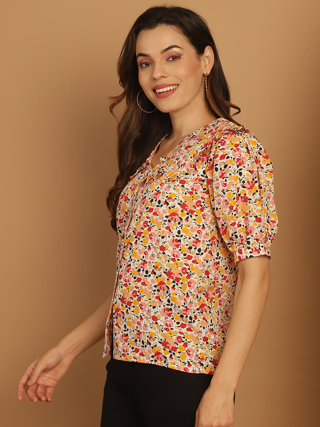 Floral Printed Women's Top