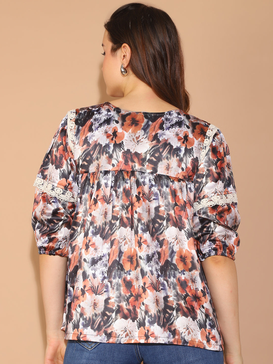 Floral Printed Top for Womens