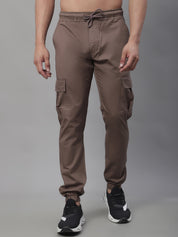 Indian Needle Men's Casual Cotton Solid Cargo Pants