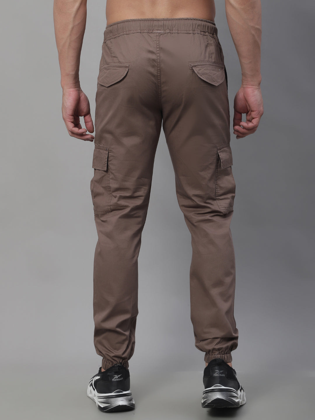 Indian Needle Men's Casual Cotton Solid Cargo Pants