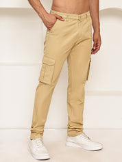Men's Casual Cotton Blend Cargo Trousers