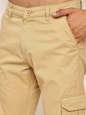 Men's Casual Cotton Blend Cargo Trousers