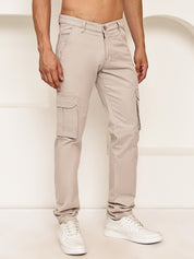 Men's Casual Cotton Blend Cargo Trousers