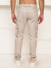 Men's Casual Cotton Blend Cargo Trousers
