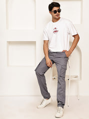 Men's Casual Cotton Blend Cargo Trousers