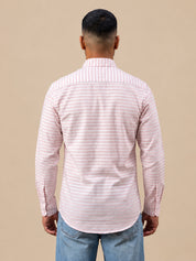 Cotton Blend Classic Striped Casual Shirt