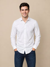 Men’s Cotton Blend Textured Casual Shirt