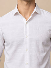 Men’s Cotton Blend Textured Casual Shirt