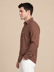 Men’s Cotton Solid Casual Shirt