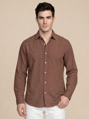 Men’s Cotton Solid Casual Shirt
