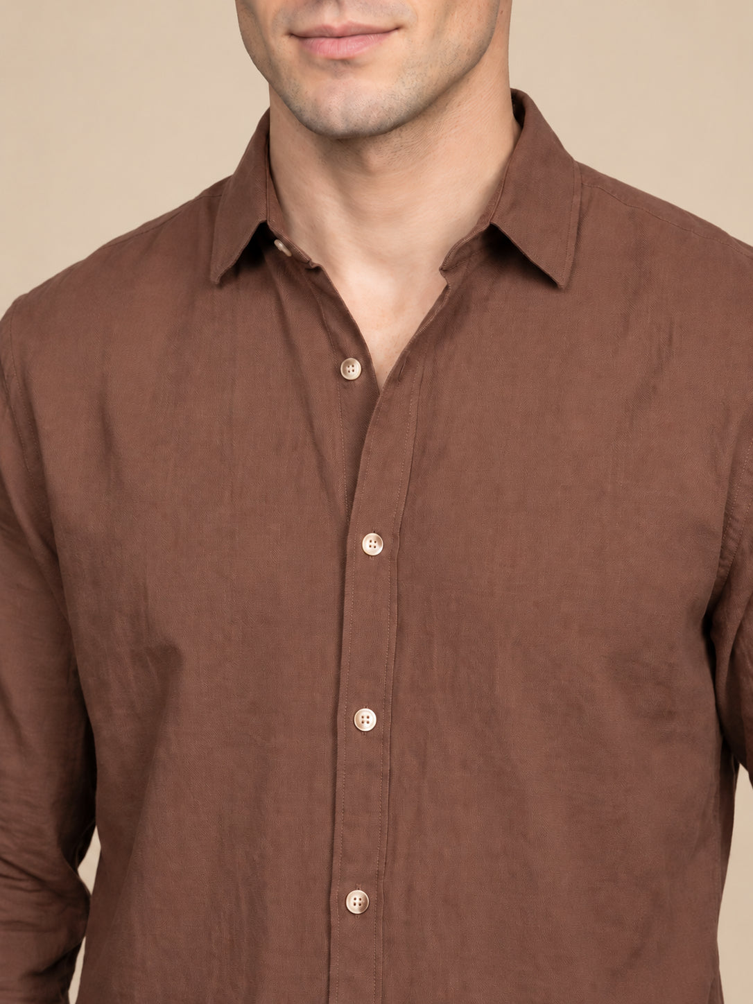 Men’s Cotton Solid Casual Shirt