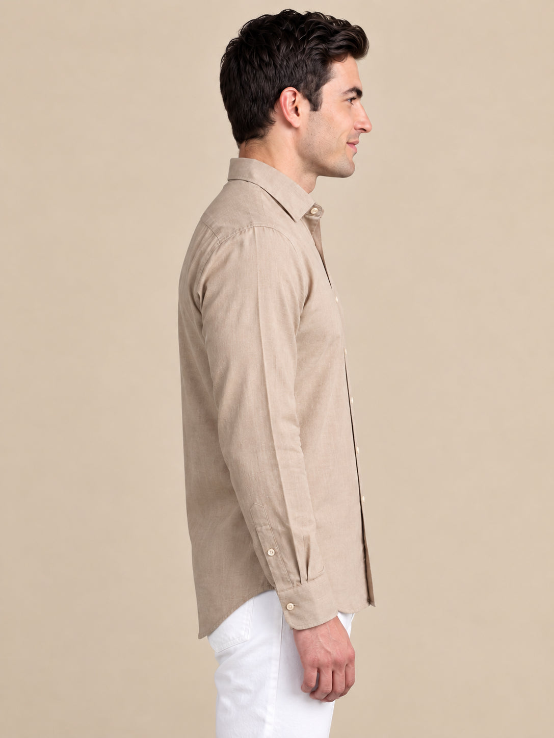 Men’s Cotton Solid Casual Shirt