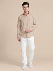 Men’s Cotton Solid Casual Shirt