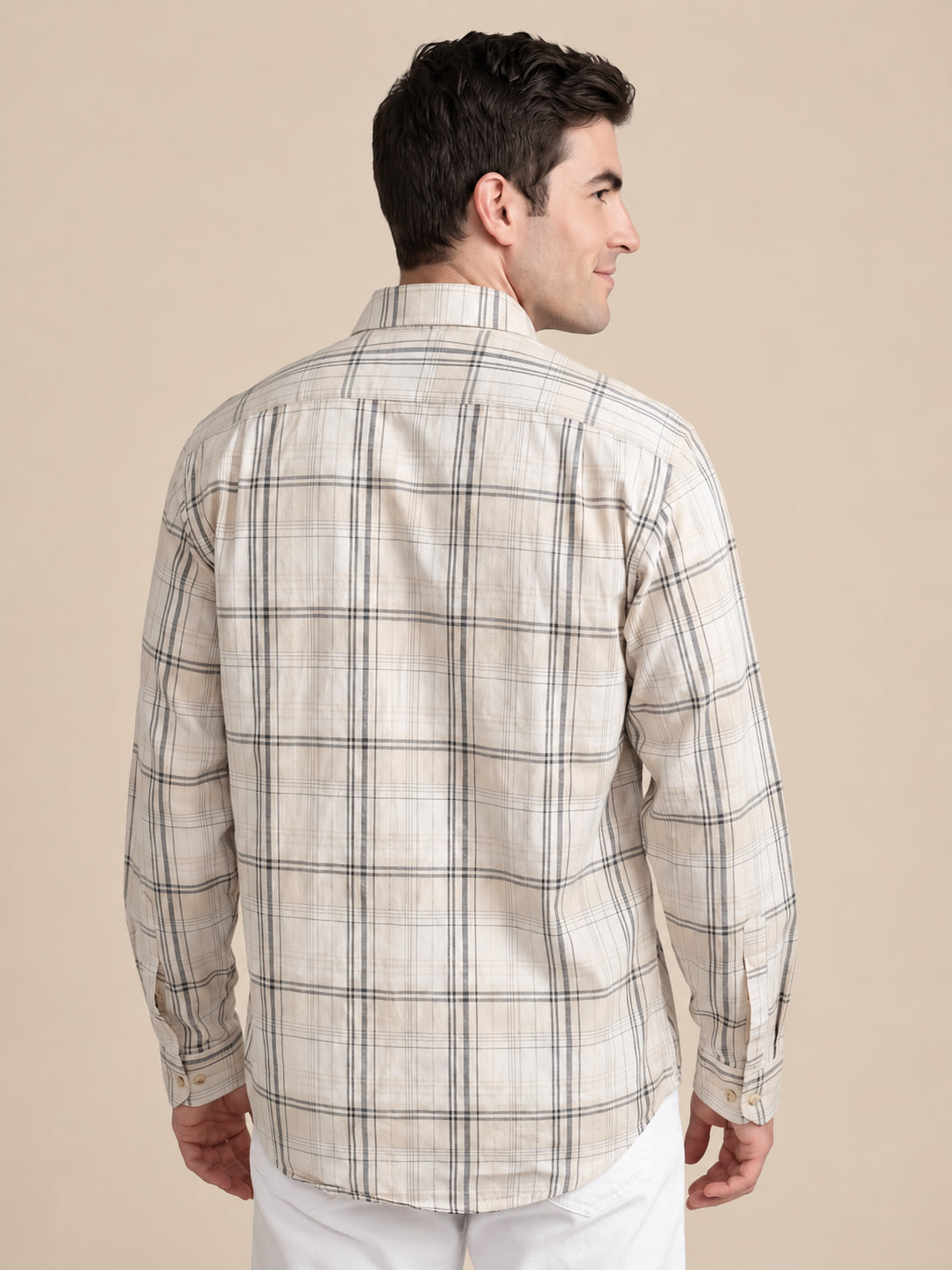 Men’s Cotton Checked Casual Shirt