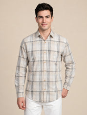 Men’s Cotton Checked Casual Shirt