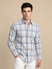 Men’s Cotton Checked Casual Shirt