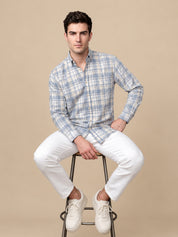 Men’s Cotton Checked Casual Shirt