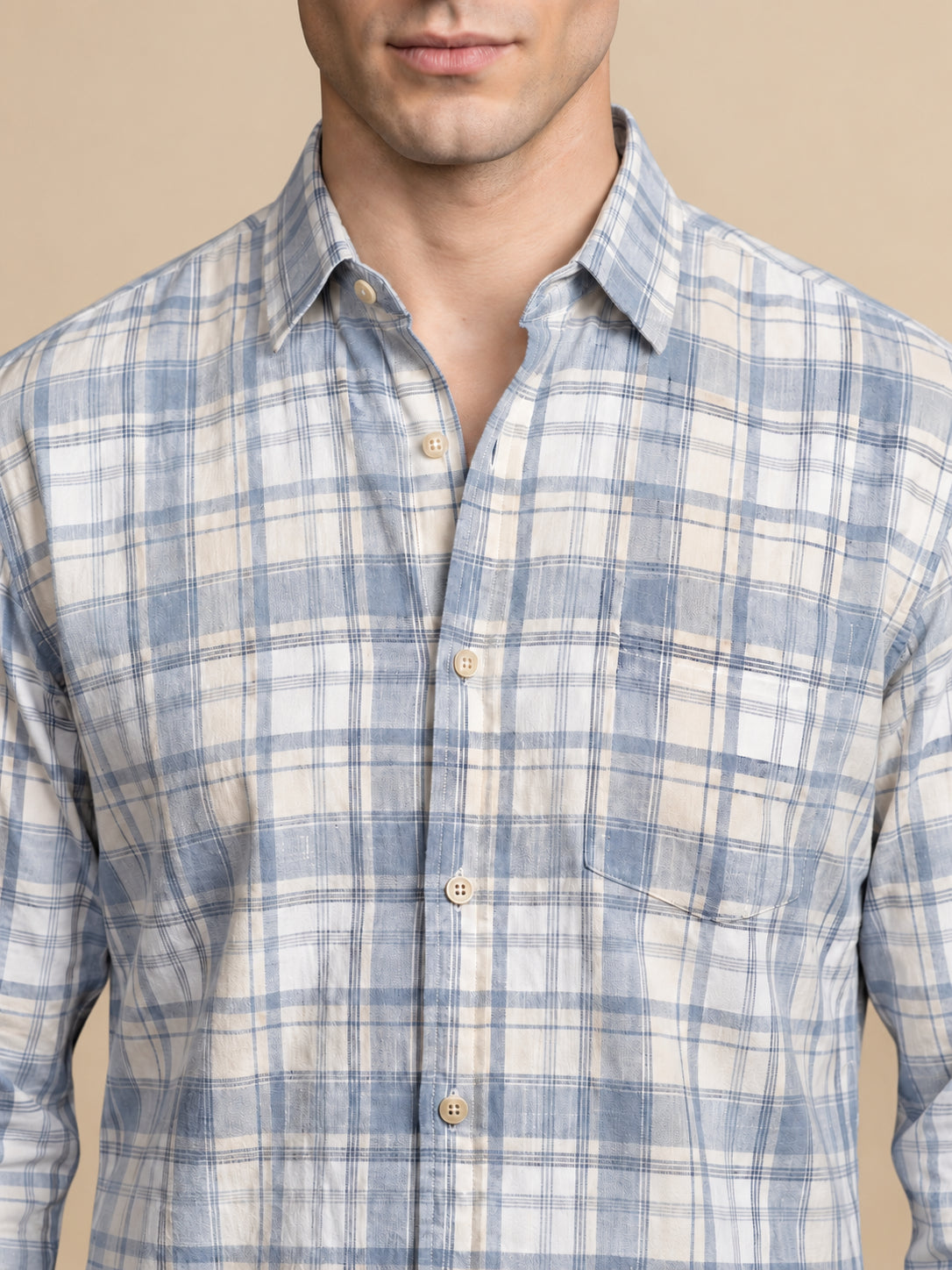 Men’s Cotton Checked Casual Shirt
