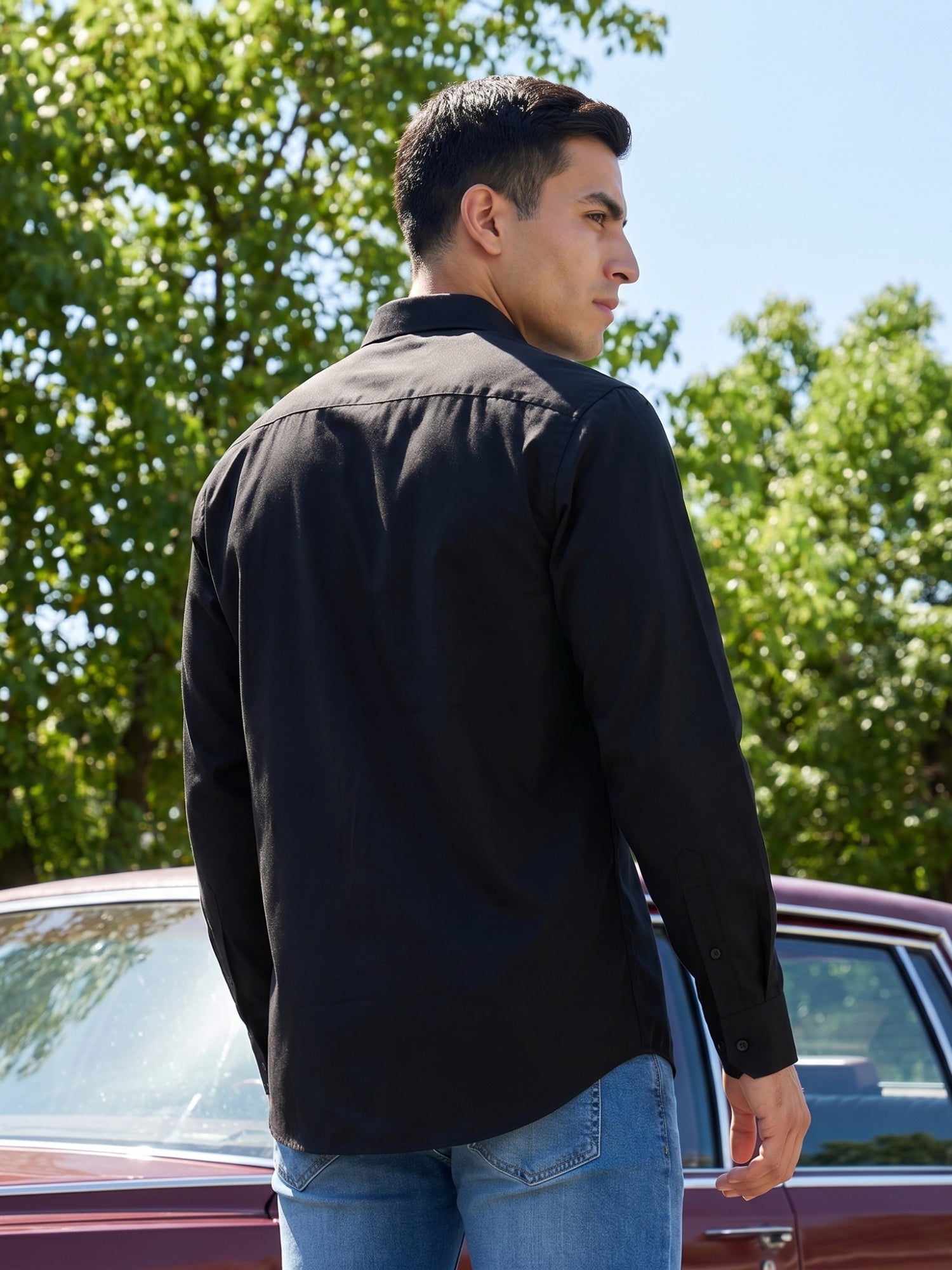 Cotton Solid Casual Shirt for Mens.