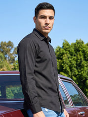 Cotton Solid Casual Shirt for Mens.
