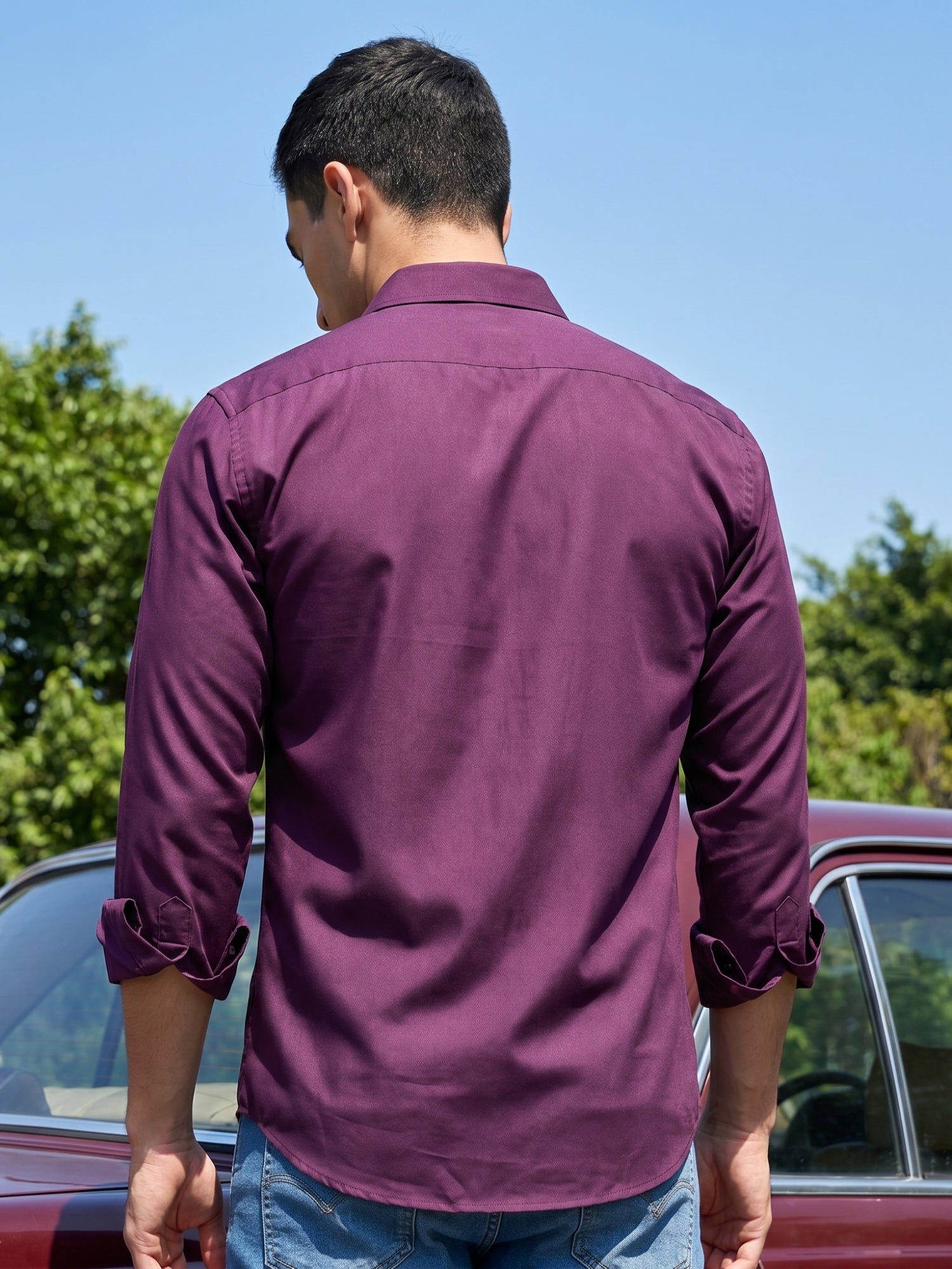 Cotton Solid Casual Shirt for Mens.