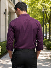 Cotton Solid Formal Shirt for Mens