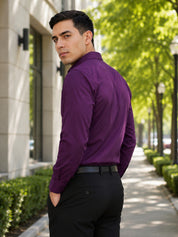 Cotton Solid Formal Shirt for Mens