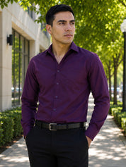Cotton Solid Formal Shirt for Mens