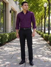 Cotton Solid Formal Shirt for Mens