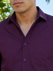 Cotton Solid Formal Shirt for Mens