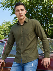 Cotton Solid Casual Shirt for Mens.