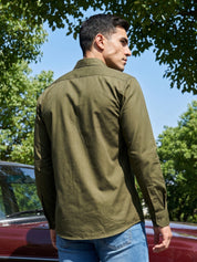 Cotton Solid Casual Shirt for Mens.